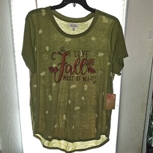 Auneliege I Love Fall Most Of All Tee